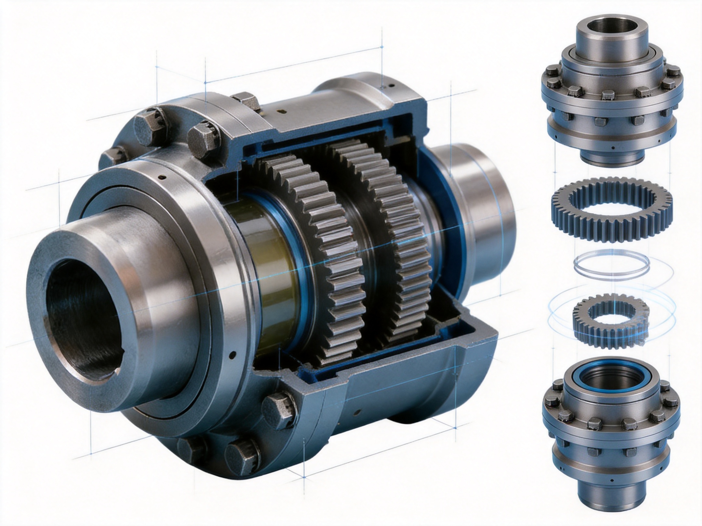 WG Type Basic Crowned-Gear Coupling: Heavy-Duty Torque Transmission, Misalignment Compensation, and Reliable Industrial Performance